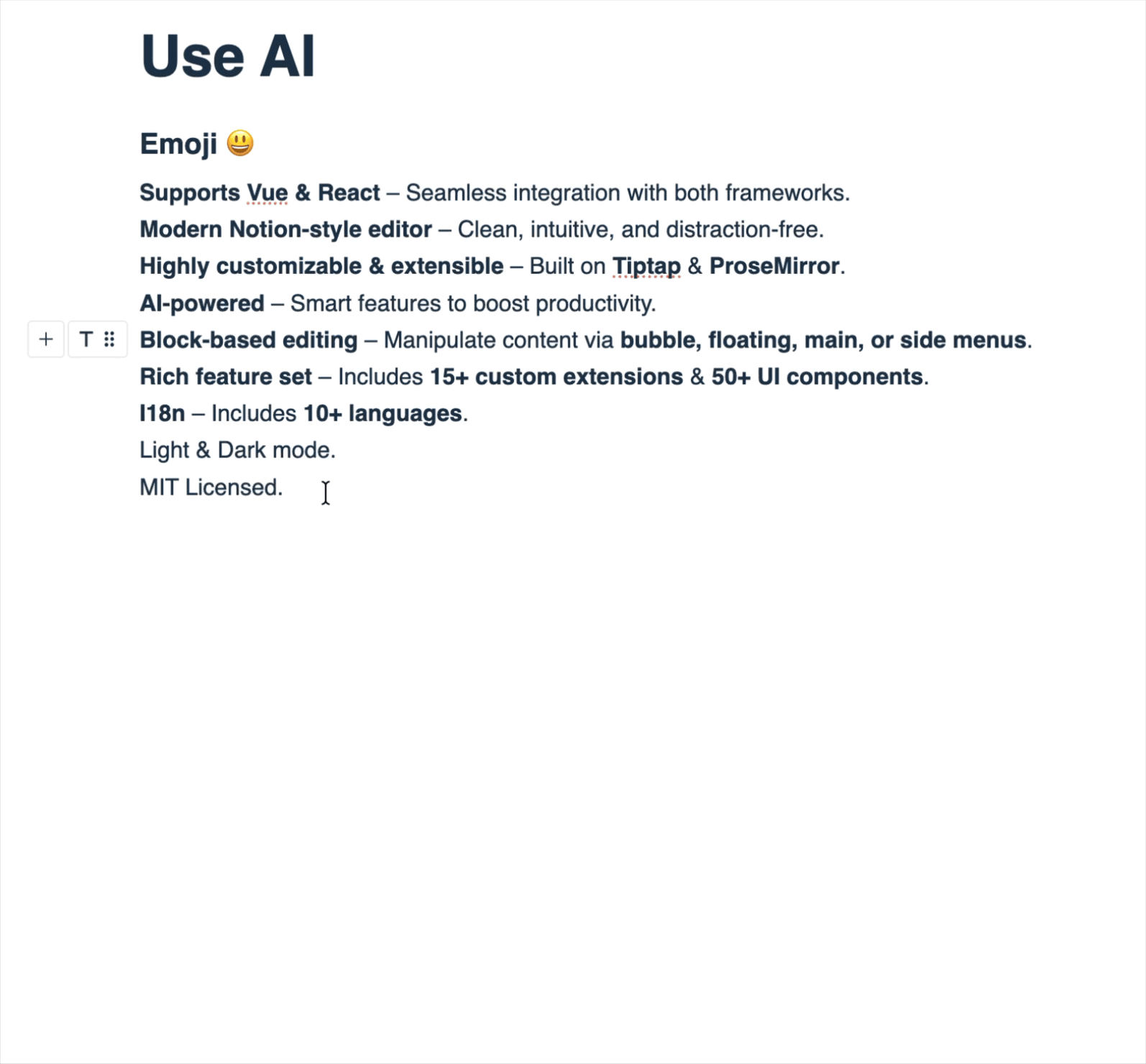 AI Menu